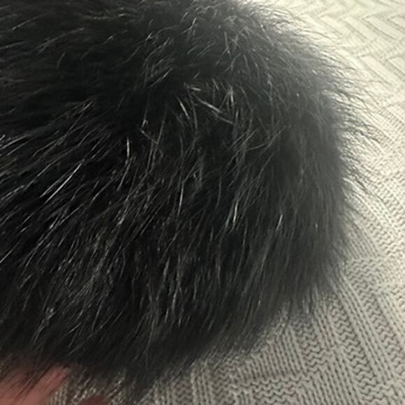 Vintage Bloomingdale\'s black fur cloche hat main image 5